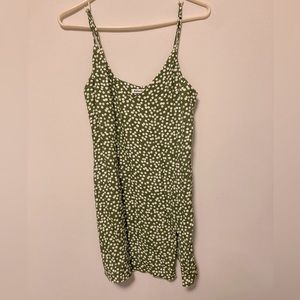 reformation marlowe dress in green, size S